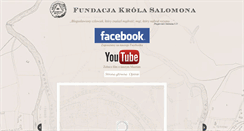 Desktop Screenshot of fundacjakrolasalomona.pl
